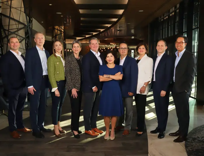 A group photo of the Pierre Fabre Pharmaceuticals cell therapy leadership team, from October 2024.